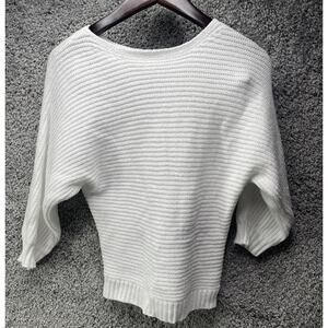 Forever 21 Kids White Glitter Sweater Top Size 11/12 Casual Lightweight Pullover